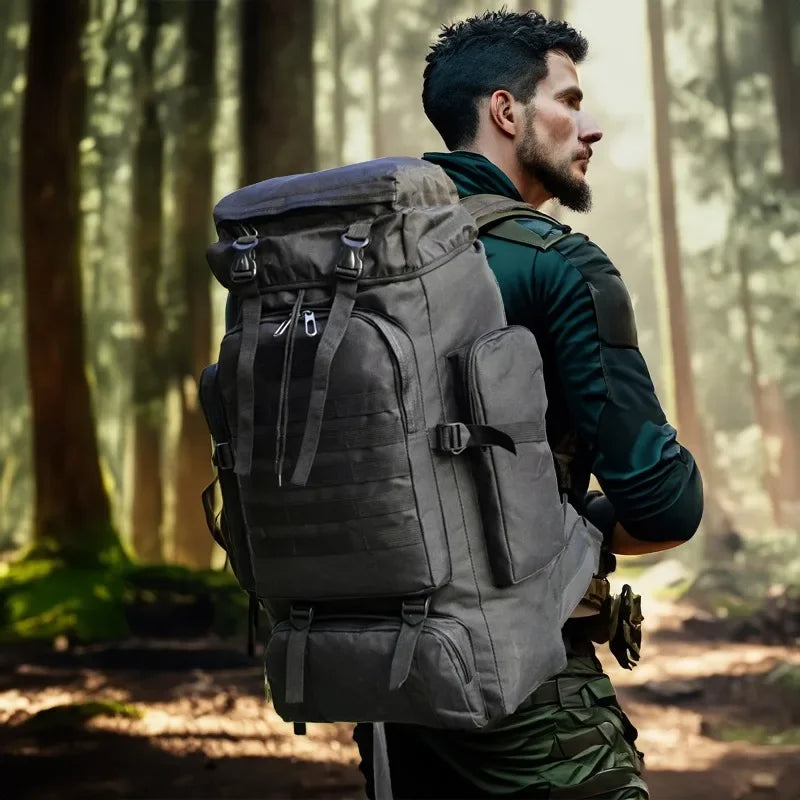 TrekMax 80L/100L Mountaineering Backpack – Tactical Outdoor Pack