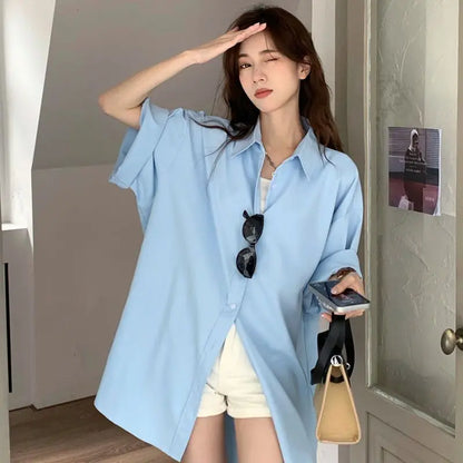 UPF Sun Protection Polo Shirt — Loose Casual Summer Tee