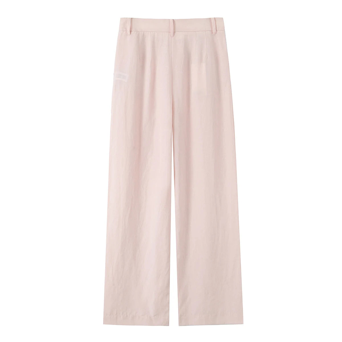 Chic Vest & Pants Suit – Casual V-neck Crop Top + Wide-leg Elastic Waist Pants