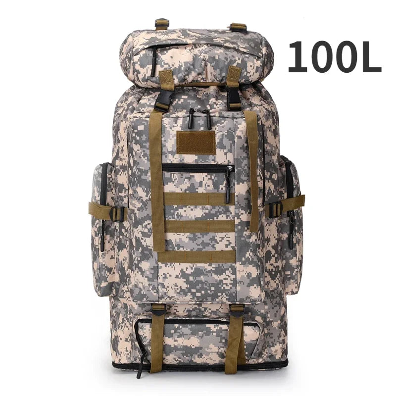 TrekMax 80L/100L Mountaineering Backpack – Tactical Outdoor Pack