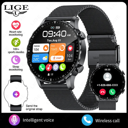 Magnetic Strap Smartwatch – Bluetooth Call, Health Monitor, Sports Features