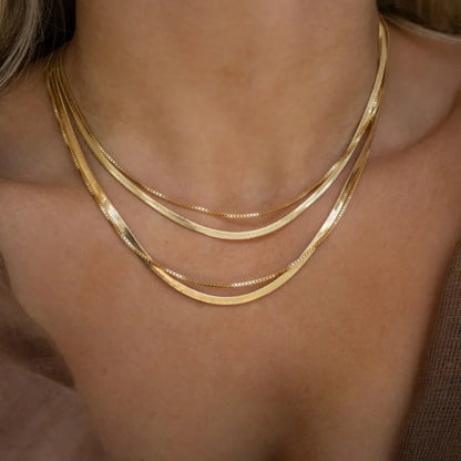 Boho Crystal Pendant Necklace – Handmade Layered Chain Jewelry