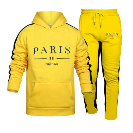 Outdoor Hoodie & Joggers Set – Winter 2-Piece Tracksuit