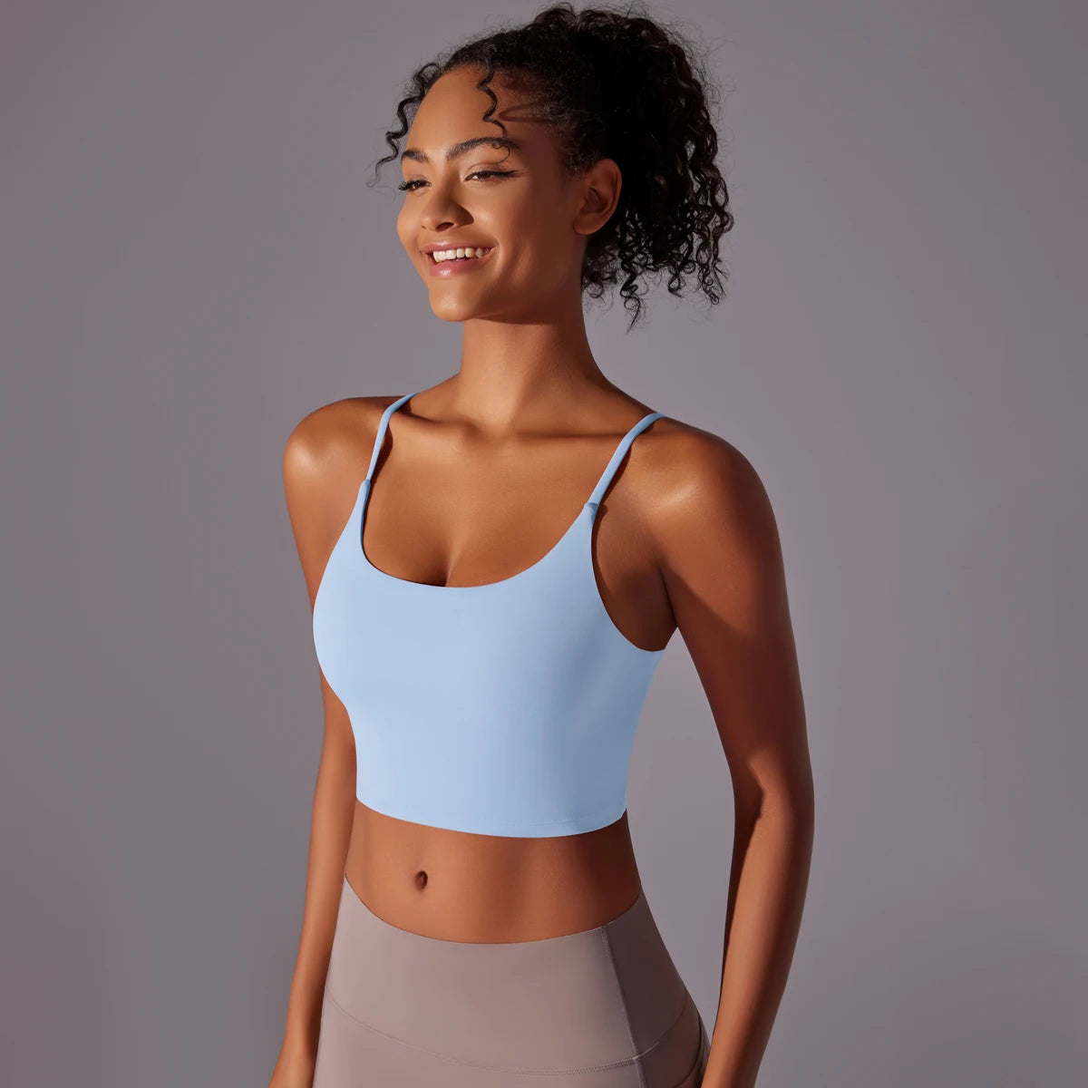 Breathable Sports Bra — Quick-Dry Nylon Seamless Yoga Vest