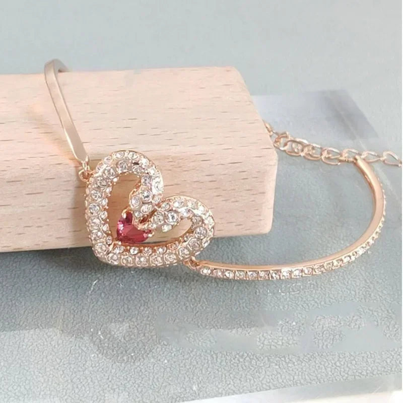 Pink Heart Crystal Set – Pearl Party Edition