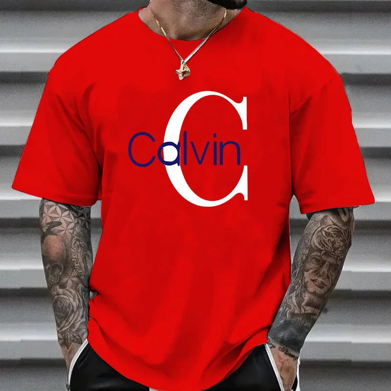 Letter Print Cotton Tee – Casual Urban