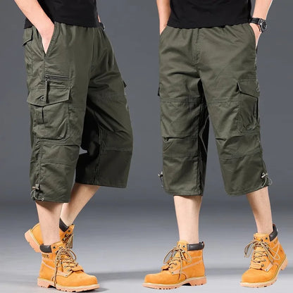 Relaxed Fit Multi-Pocket Jogger Shorts