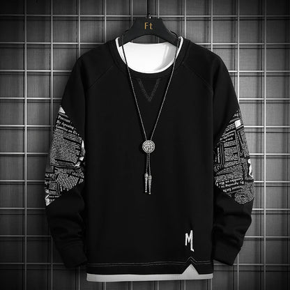 Patchwork Streetwear Crewneck