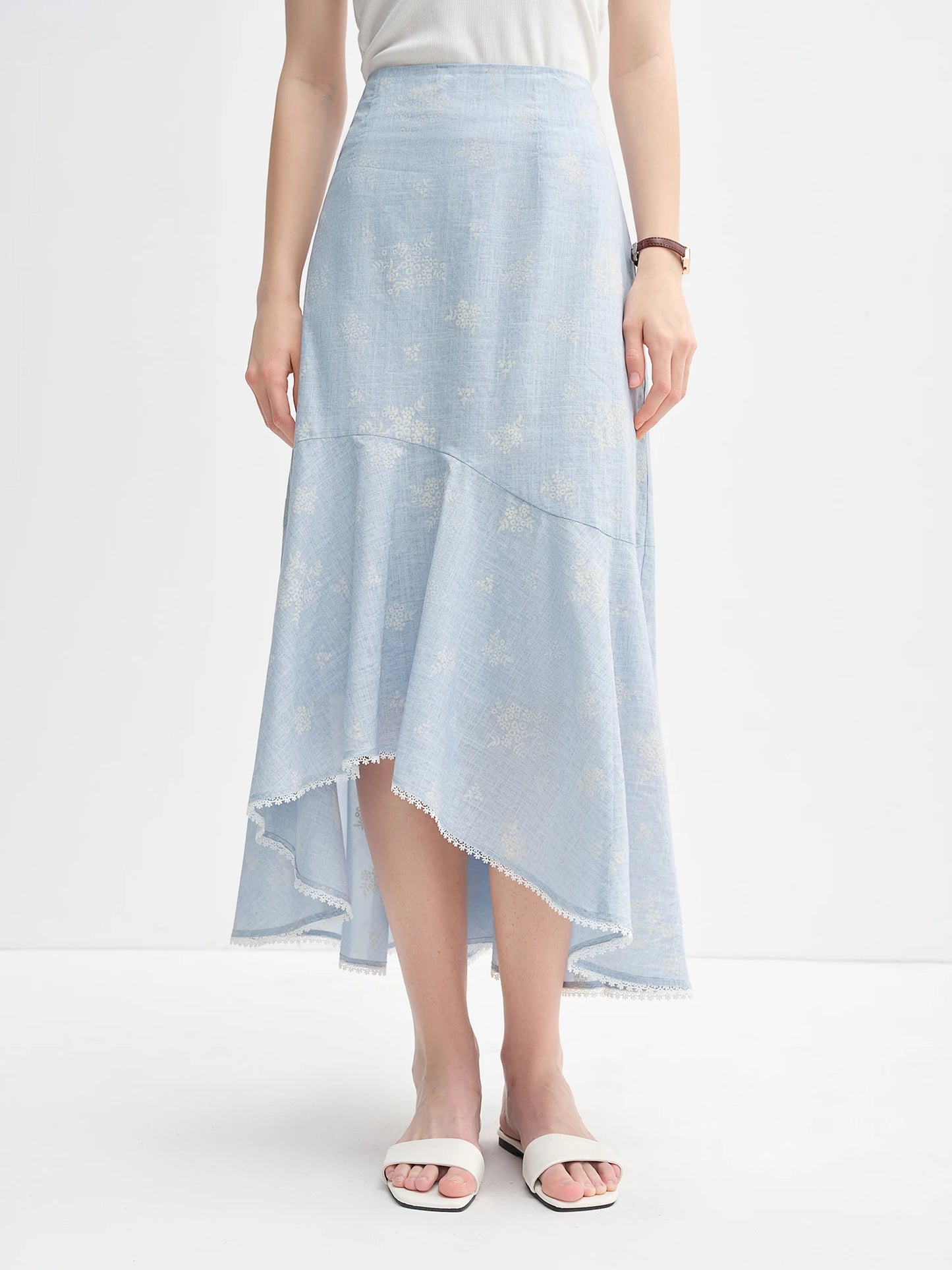 Vibrant Color Printed Shirt & Skirt Two Piece Set – Elegant Fashion