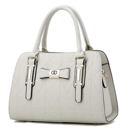Large Capacity Casual Leather Tote | Top-Handle Bag