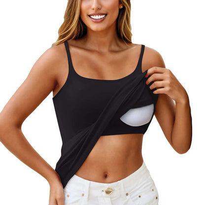 Padded Bra Modal Cami — Adjustable Fitness Vest