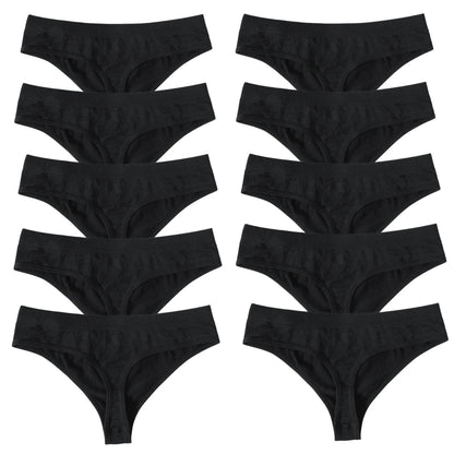 Seamless Thongs – Low Waist, Sporty – 10-Pack