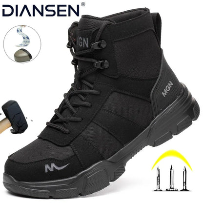 Lightweight Safety Sneakers — Anti-Slip Tactical Footwear for Work