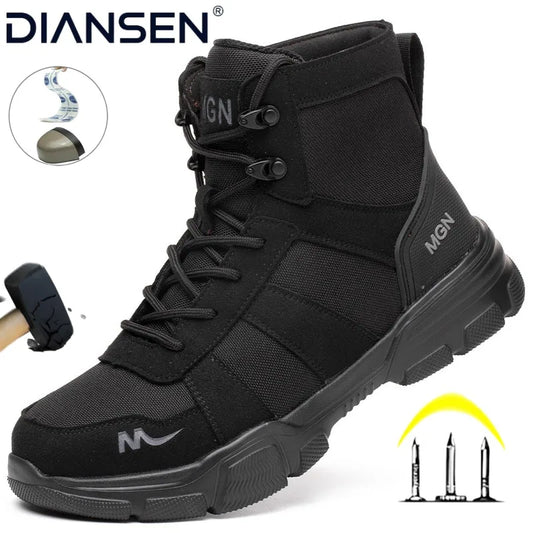Lightweight Safety Sneakers — Anti-Slip Tactical Footwear for Work