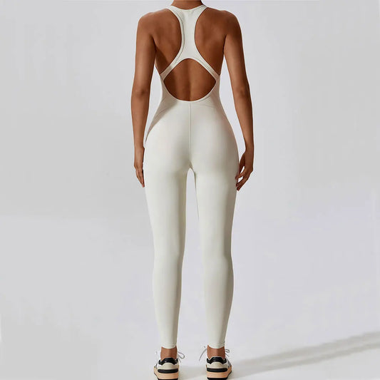 Yoga Jumpsuit — Women’s Fitness Sports Overalls & Pilates Workout Outfit