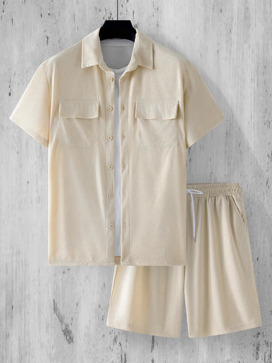 Capri Sport Set – Corduroy Shirt & Shorts