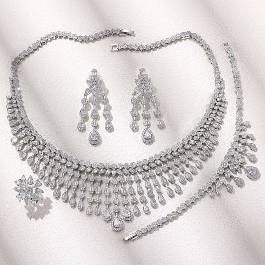 Cubic Zirconia Set – Bridal Luxury 4-Piece