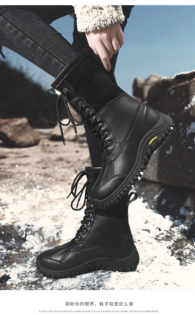 FrostStep | High Top Warm Snow Boots – Plus Size Winter Shoes