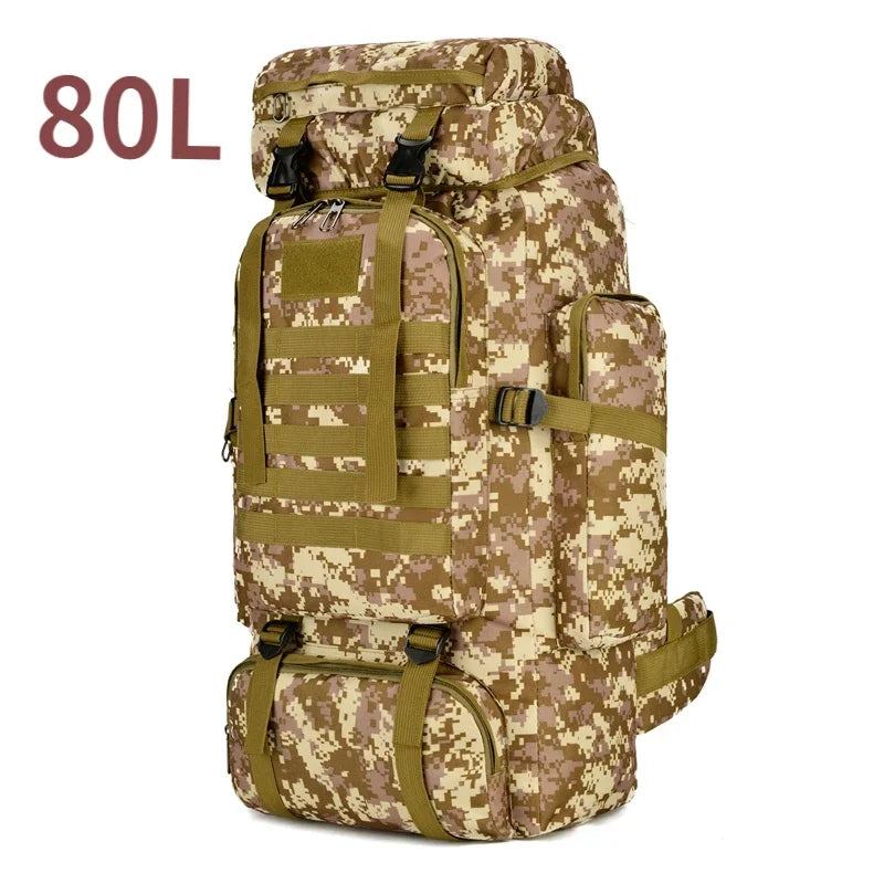 TrekMax 80L/100L Mountaineering Backpack – Tactical Outdoor Pack