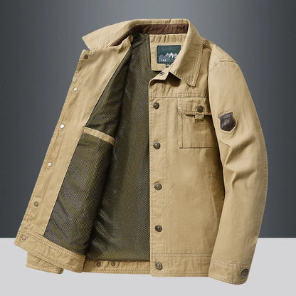 Classic Baseball Jacket — Warm Windproof Cargo Bomber, British Style
