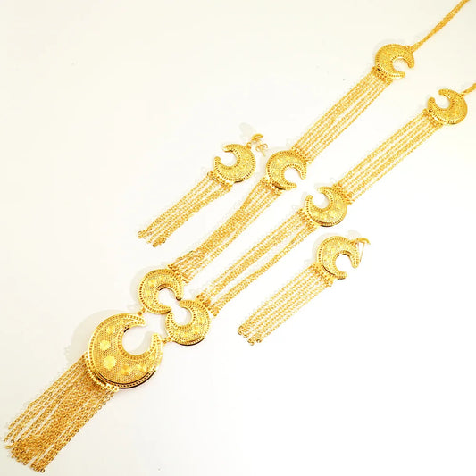24K C-Shape Jewelry Set – Minimalist Glam