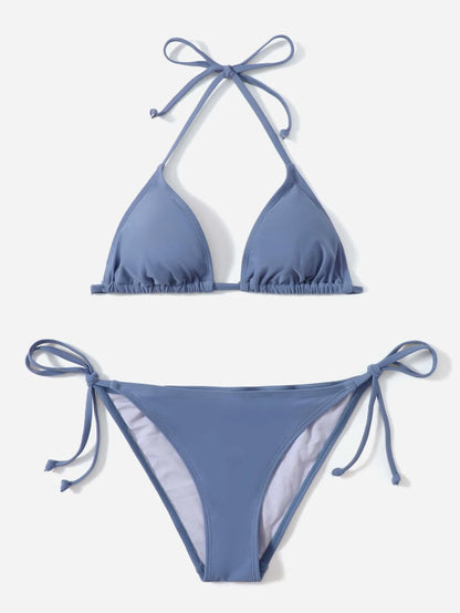 Tie-Side Triangle Bikini – Minimal Summer Fit