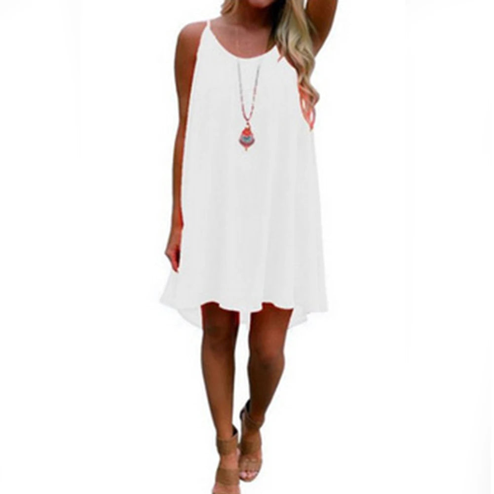 Swing T-Shirt Dress with Pockets — Plus Size Loose Cover-Up