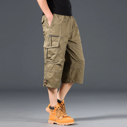 Relaxed Fit Multi-Pocket Jogger Shorts