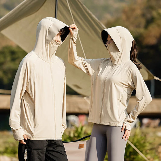 Unisex Ultra-Thin Ice Silk Sunscreen Jacket — High-Quality Anti-UV Outdoor Sports Running Wear