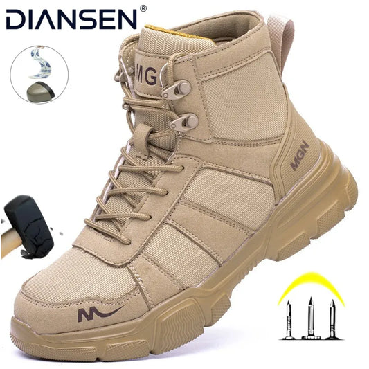 Lightweight Safety Sneakers — Anti-Slip Tactical Footwear for Work