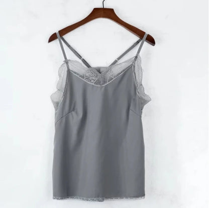Silk Satin Tube Top — Elegant Strappy Camisole