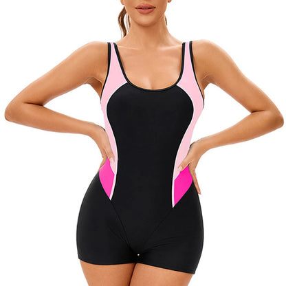 Colorblock Sport Swimsuit – Plus Size Edition