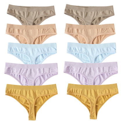 Seamless Thongs – Low Waist, Sporty – 10-Pack
