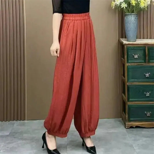 Bloomers Style Casual Pants — High Waist Summer Fit