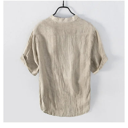Linen Slim Fit Tee – Lightweight Summer