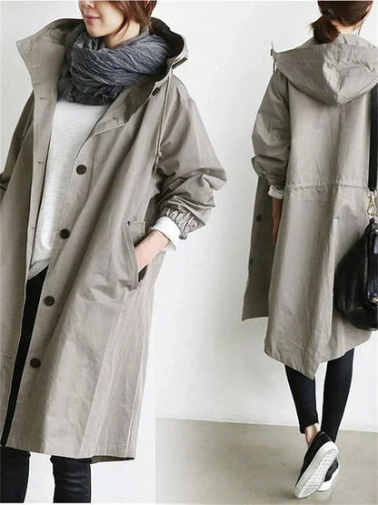 Hooded Long Overcoat