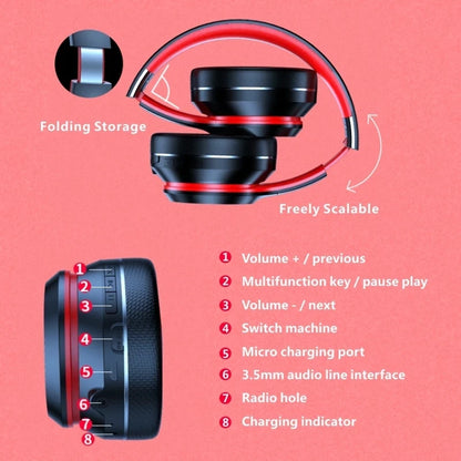 Lenovo HD200 Bluetooth Headphones Over-Ear Dobráveis com Cancelamento de Ruído e Som HiFi para Jogos e Música
