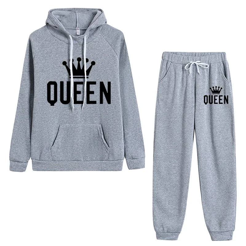 Hoodie & Jogging Pants Set – Casual Printed Tracksuit