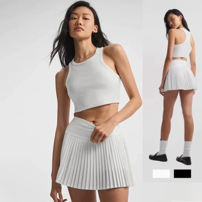 Y2K Korean Wrap Mini Skirt — High Waist Vintage Vibe