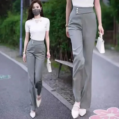 Solid Slacks — Korean Style Trousers 2025