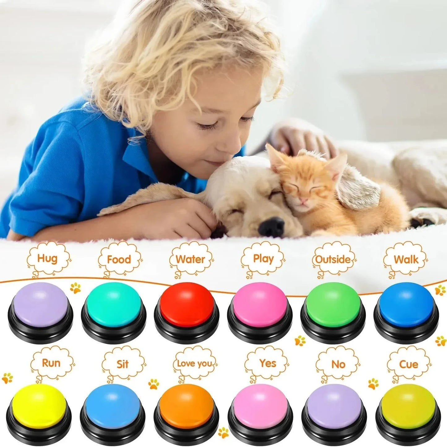 Pet Training Voice Recording Button 30 Second
