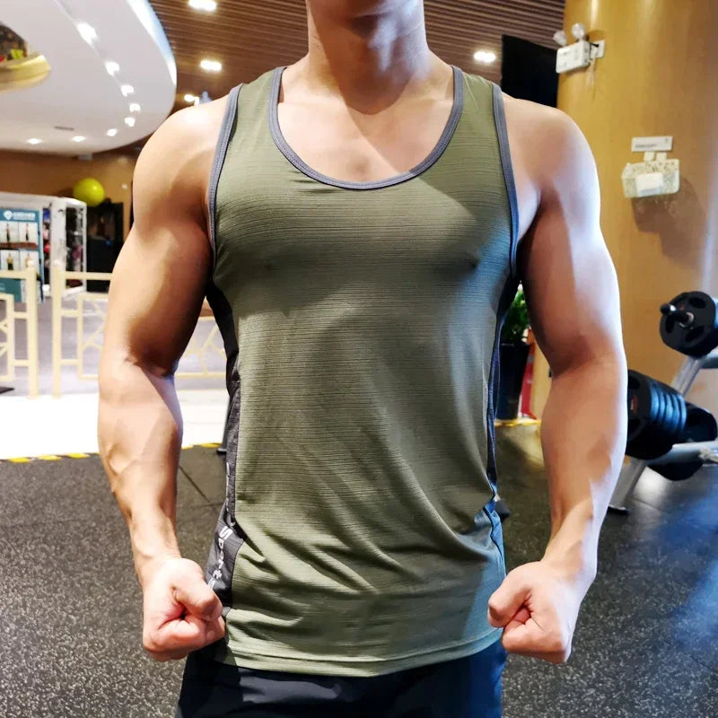 Running Sweatshirt Vest – Marathon Fitness Sleeveless Undershirt
