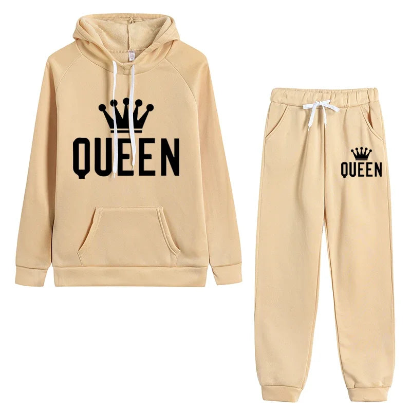 Hoodie & Jogging Pants Set – Casual Printed Tracksuit