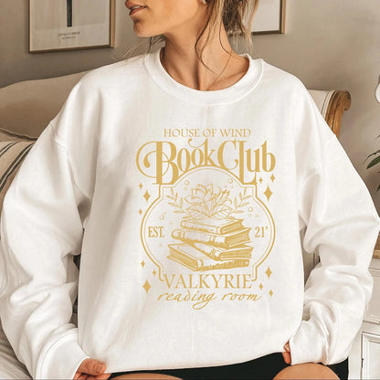 Book Club Sweatshirt — ACOTAR House of Wind Design, Cozy Literary Look