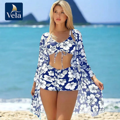 Push-Up Bikini & Wrap Skirt