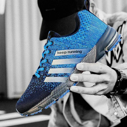 Breathable Mesh Running Sneakers — Lightweight Outdoor Athletic Jogging Shoes