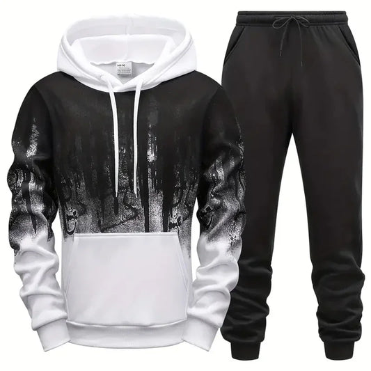 Pullover Hoodie & Joggers Set – Warm Casual Tracksuit