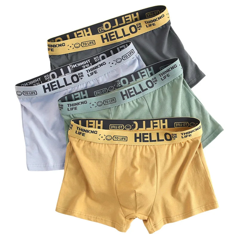 Basic Cotton Boxer Briefs – Plus Size Breathable Underwear Lingerie