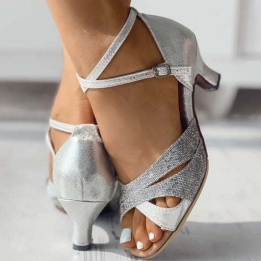 DanzaSoft | Latin Dance High Heel Sandals – Comfortable Soft Sole