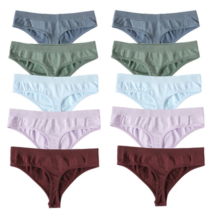 Seamless Thongs – Low Waist, Sporty – 10-Pack